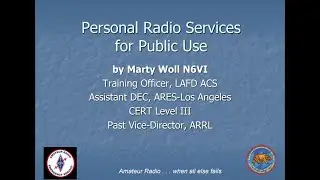 Personal Radio Services for Public Use (CB, FRS, GMRS & MURS)- 09/15/2022