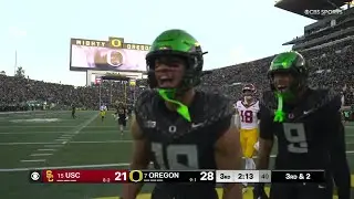 Kenyon Sadiq's Second TD of the Day vs. USC | Oregon Football