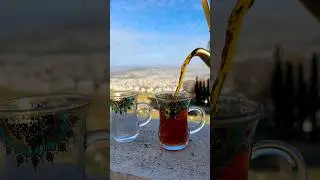 Арабский чай с видом на Иорданию 🇯🇴☕️ #чай #иордания