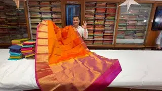 CLEARANCE SALE🥳🚨Chickpet Wholesale Pure kanchipuram Silk Sarees. Single saree courier available.