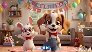 🎉 Ding dong! Ding dong! The New Year has come!｜Kids New Year Song｜(Versi Bahasa Inggeris)