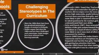 A summary of Gender and Educational attainment in Sociology