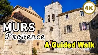 Murs FRANCE 🇫🇷 A Guided Walk 🤩 Peaceful Village in Provence [4k]