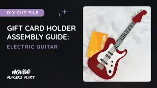 Electric Guitar Gift Card Holder | DIY Guitar Card