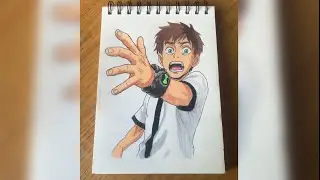 Super Easy Ben 10 drawing in Anime Style