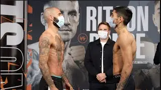 THE RIGHT TO FIGHT JOSH TAYLOR! - LEWIS RITSON v JEREMIAS PONCE - OFFICIAL WEIGH IN FROM NEWCASTLE