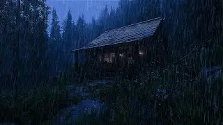 24/7 Rain Sounds for Sleeping 🌧️ Calm Rainy Night Cottage
