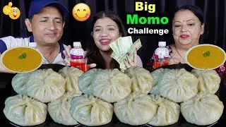 BIG MOMO EATING CHALLENGE WITH BOTTLE FLIP @BudaBudiVlogs