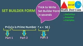 How to Write in Set Builder Notation Form | Math Dot Com