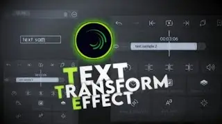 How To Use Text Transformer Effect In Alight Motion | Alight Motion Text Animation