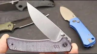 Civivi Merit: A slim-carry office knife. A thin, elegant purple, razor sharp and affordable blade.