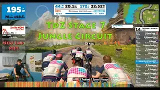 Zwift: TDZ stage 7 Jungle Circuit with new lap time PR