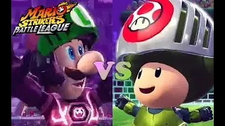 Mario Strikers: Battle League - Luigi Monarchs vs Toad Speedsters (ID Match 044 vs 052)