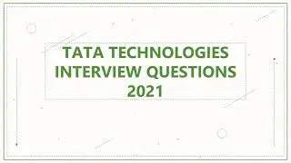 Опыт собеседования в Tata Technologies на должность инженера-стажера для выпускников | Набор CSE/EC 2021