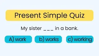 Present Simple Quiz A1 - English Grammar Practice for Beginners