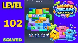 Shape Escape Block Puzzle Level 102 - SOLUTION