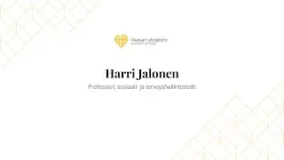 Uudet professorit: Harri Jalonen