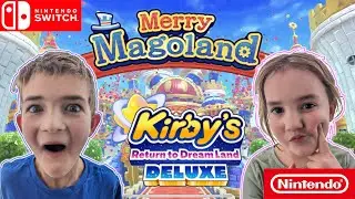 Kirby's Return to DreamLand Deluxe 54 Merry Magoland 3 Player Checkboard Chase All Missions
