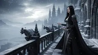 Meditation in Gothic Skies - Fantasy Medieval Dark Academia Ambience For  Sleep & Deep Focus