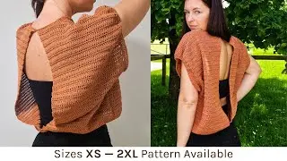 Crochet Tutorial for Open Back Double Crochet Top