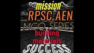 RPSC AEN CIVIL ENGINEERING BUILDING MATERIALS 50 Expected QUESTIONS SERIES with Explanation