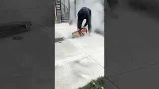 Stihl TS 420 Cut Off Saw / Cutting Concrete
