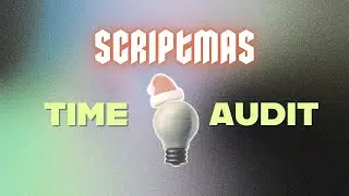 You think you don't have time to write... that's a lie. Let's find it! | Scriptmas Time Audit