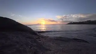 Sunset over La Gomera island from Fañabé Beach - Costa Adeje - Tenerife - Spain 🇪🇸