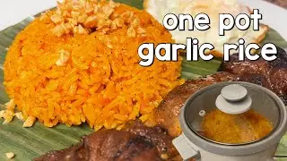 How To Make One Pot Garlic Rice / Easy Recipe #garlicrice #onepotrice #easyrecipe 