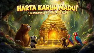 PETA HARTA KARUN MADU EMAS! Petualangan Seru Mencari Madu Ajaib | Live Kartun Anak