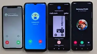 iPhone XR Samsung Galaxy ZFlip5 Incoming call FaceTime Telegram Google Meet WhatsApp