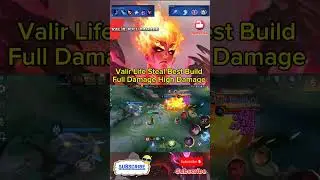 Valir Life Steal Best Build Full Damage High Damage Mobile Legends #shorts #valirmobilelegends #mlbb