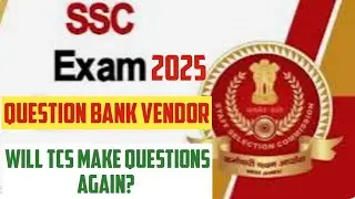 SSC Question Bank Vendor!Will TCS make CGL & Other Exam Questions?#ssc#tcs