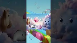 The Bubble Sky friends meet a gray cloud and share warmth until it shines again. ☁️💖