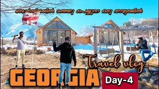 “Georgia Travel Vlog – Gudauri Snow Mountains | Day 4” സ്റ്റെപ്പൻസ്‌മിന്ഡയും ഗുഡൗരി മഞ്ഞുമലകളും