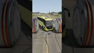 City bus & Truck vs Hydraulic Crush - BeamNG.Drive #beamngdrive