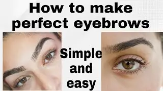How to shape eyebrows simple and easy method# how to maintain eyebrows at home