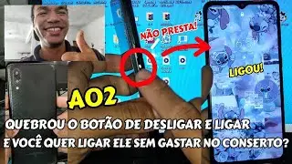 QUEBROU O BOTÃO DE DESLIGAR E LIGAR E QUER LIGAR SEU CELULAR SAMSUNG GALAXY A02 SEM GASTAR NADA?