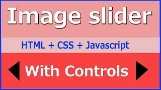 HTML-CSS-Javascript | Image Slider