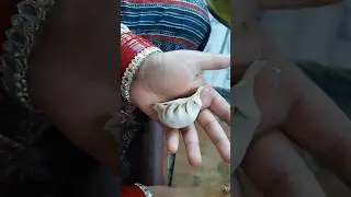 मोमोज को फोल्ड कैसे करें #How to Pack/Wrap Momos☺