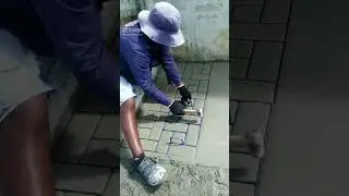 como fazer piso com moldes de tijolo PV
