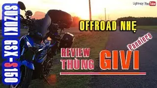 Suzuki GSX S150 moto vlog #37 - Th&ugrave;ng Givi (Givi side cases) | Lightvspy