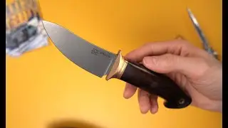 Нож Скинер мини сталь QPM 420V рукоять эбен (Гончаров Р.А.)