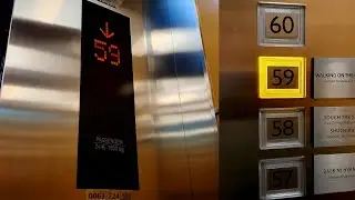 59층 초고속 GPM!! | 서울 영등포구 한화63시티 고층부 레스토랑 직통 미쓰비시 엘리베이터 | 1st | WORLD