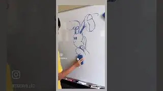 9yo Autistic Savant Draws - First Ever Upside Down Drawing