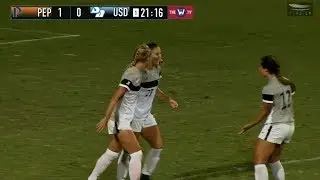 Alex Marmureanu from Pepperdine scores against San Diego