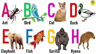 ABC Animals Sounds | A to Z Animal Sounds for Kids | Fun Learning Video | #kiddophonixa