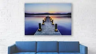 ArtGlow&trade; Dream Dock Sunset Light Up LED Canvas