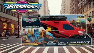 micro machines super van city playset (2020) plus comparison between 90s version!
