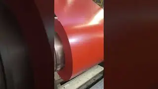 Production of colour coated coils